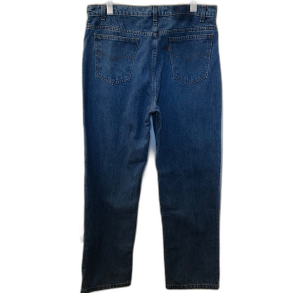 Vintage 1970s Levi's Orange Tab Denim Blue Jeans Men's Unisex 40 x 30 Straight - Picture 3 of 11